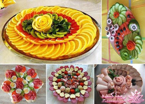 خلاقیت در تزیین غذا